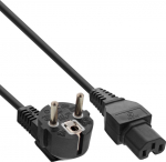 InLine 25er B-Pack Netzkabel - Protective. gew. / Warm. ST C15 straight black 1.8m