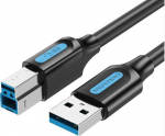 CABLE USB3.0 MALE TO MALE/3M BLACK COOBI VENTION