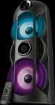 Speaker SVEN PS-720, black (80W, TWS, Bluetooth, FM, USB, microSD, LED-display, 4400mA*h)