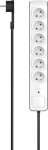 Hama Premium 6 sockets, 1.5m - Listwa zasilająca | HAMA | Overvoltage | 6 sockets | 1.5m