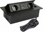 Listwa zasilająca Design Light EXT CORD 2PL+USB A+C 3M BLACK