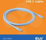 Club3D Lifestyle USB-C Kabel PD 240W,20Gbps 2m blue St/St retail