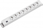 Bachmann power strip (Rack - mountable) - output terminals: 8 (CEE 7/4)