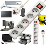 Bounn Power Strip BOUNN Power Strip zasilaj&Auml; ca antyprzepi&Auml; Qualitative 5 sockets 5 m bia&Aring; a 16A