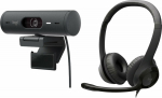 Log Logitech Brio webcam 500 Graphite (960-001422) + H390 (981-000406)
