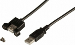 Kabel USB Roline USB-A - 2 m Czarny (K5291SW.0.5V2)