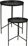 Home Styling Collection Set of two metal side tables, &Oslash; 31cm, &Oslash; 36 cm