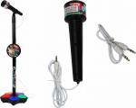 Microphone Microphone with adjustable stand, black