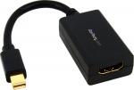StarTech.com Mini DisplayPort till HDMI-adapter - mDP till HDMI video converter - 1080p - Mini DP or Thunderbolt 1/2 Mac/PC till HDMI display/monitor/TV - Passive mDP 1.2 till HDMI adapter dongle - Video card - Mini DisplayPort Male to HDMI Female - 76.2