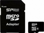 Silicon Power | 8 GB | MicroSDHC | Flash memory class 10 | SD adapter