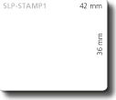 Seiko Instruments SLP-STAMP1 WHITE LABEL 36X42MM, 485 LAB/ROLL 2 ROLL/BOX