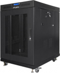 Lanberg | Rack cabinet 19" free-standing 15U/800x1000 (flat pack) with mesh door, LCD | FF01-8015-23BL | Black