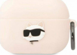 Karl Lagerfeld Karl Lagerfeld KLAPRUNCHP pouch Apple AirPods Pro cover pink/pink Silicone Choupette Head 3D