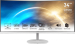 MSI Pro MP341CQWDE, 86.4 cm (34"), 3440 x 1440 Pixel, UltraWide Quad HD, 4 ms, Wei&szlig;