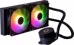 Col Cooler Master MasterLiquid Lite 240L Core ARGB Water Cooler 1-pack Sort 120 mm