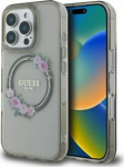 Guess IML Flowers Wreath MagSafe Case for Apple iPhone 16 Pro Max