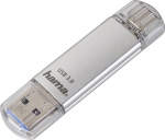 Hama C-Latea memory USB Type-C USB 3.1/USB 3.0, 64 GB, 40 MB/s, Silver