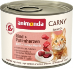 ANIMONDA Carny Senior Beef and turkey hearts - wet cat food - 200g
