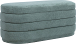 Bench HIRO 104x44xH44cm, green, with storage