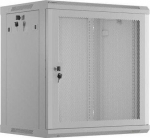 LANBERG Wall mount cabinet 19inch 12U 600x450 mesh doora grey flat pack