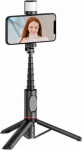 SEEK TOTI Selfie Stick with Lightweight Bracket Tripod L12-B, Juodas