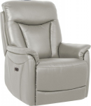 Recline armchair BALDWIN with electric lift mechanism, beige leather