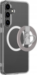 Amazingthing AMAZINGTHING Minimal Mag Case with Magnetic Ring and Magnetic Ring Silicone Case do Samsung Galaxy S25 - Transparent