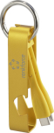 Renkforce USB-Kabel USB 2.0 USB-C Plug Yellow Keychain Bottle Opener - Kabel