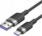 Kabel USB 2.0 A do USB-C 6A Vention CTOBH 2M (czarny)