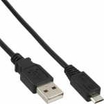 Kabel USB InLine USB-A - microUSB 2 m Czarny (31720)