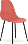 Leobert Scandinavian chair vermillion WAT black legs for kitchen office loft