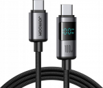 Kabel USB Joyroom USB-C - USB-C 1.2 m Czarny (6956116701437)