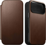 Nomad Modern Leather Folio, brown - iPhone 17 Pro