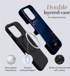 MIO Midnight Sparkle Magsafe Case Compatible for Samsung S25 5G, blue