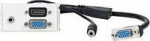 Vivolink Outlet Panel HDMI + VGA + AUD,