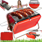 DH Garden Grill Opal ''''S lux'''' red mini grill czerwo