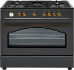 Ravanson Retro KWGE&ndash;90AR gas and electric cooker (black)