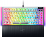 Razer Hot-swappable Mechanical Gaming Keyboard | BlackWidow V4 75% | Gaming Keyboard | Wired | US | Phantom White Edition | USB Type-C | Razer Mechanical Switches (Tactile)