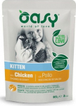 OASY Chunks in gravy Kitten with chicken- wet cat food - 85g