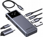 HUB USB Ugreen Hub UGREEN CM889 6w1 USB-C do HDMI, 4K 3x USB, PD 100W