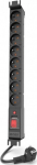 Listwa zasilająca Acar PDU RACK przeciwprzepięciowa 8 sockets 1.5 m czarna (W2406)