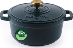 Salter BW13771GR Chester 3.4L Cast Iron Casserole Pot 24 cm, Green