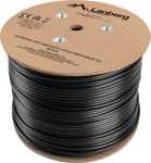 Lanberg Lan Cable Cat.6A SFTP 305M Solid Outdoor CU Black Fluke Passed | Lanberg