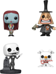 Funko Pop! 4-Pack: The Night Before Christmas - Sally, Mayor, Jack Skellington, Zero Vinyl Figures