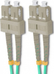 Qoltec Patchcord światłowodowy SC/UPC - SC/UPC | Multimode | 50/125 | OM4 | Duplex | 10m