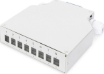 DIGITUS DIN rail splice box for 8 LC/DX Couplings