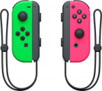 Nintendo Joy-Con Pair - a pair of gamepads, neon green and neon pink, Switch