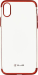 Tellur Cover Silicone Electroplated for iPhone X/XS red