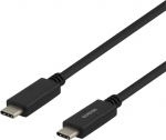 DELTACO USB-C to USB-C 1m Black USBC-2001M