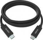 VISION Professional installation-grade USB-C cable - LIFETIME WARRANTY - USB 3.2 Gen 1 5 Gbps - supports 3A charging current - USB-C 3.1 (M) to USB-C 3.1 (M) - outer diameter 4.5 mm - 22+30 AWG - 2 m - black
